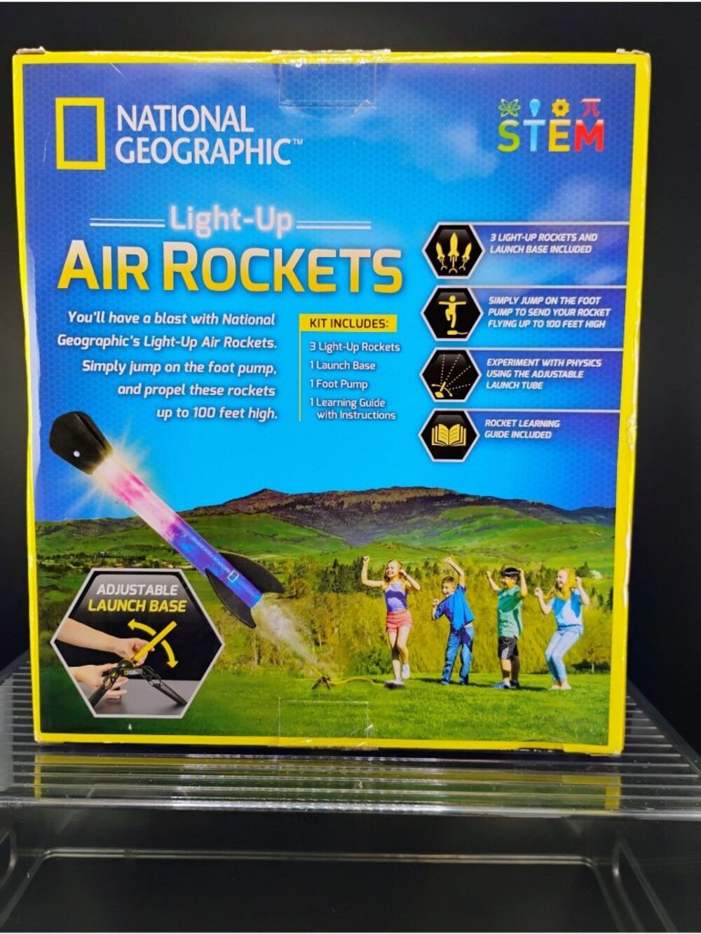 National Geographic Light-Up Air Rockets STEM Set With Foot Pump - Picture 6 of 6